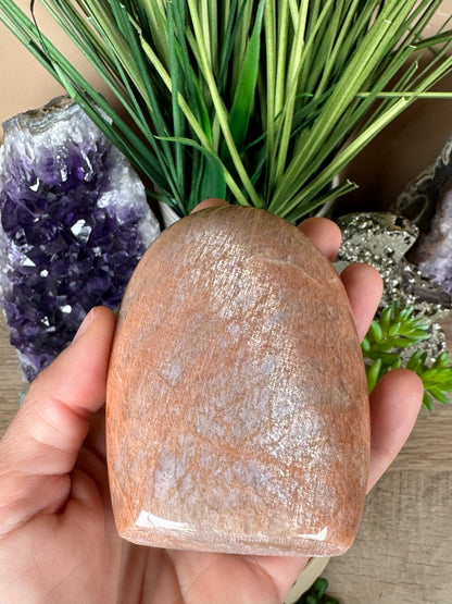 Peach Moonstone Freeform 3.8in