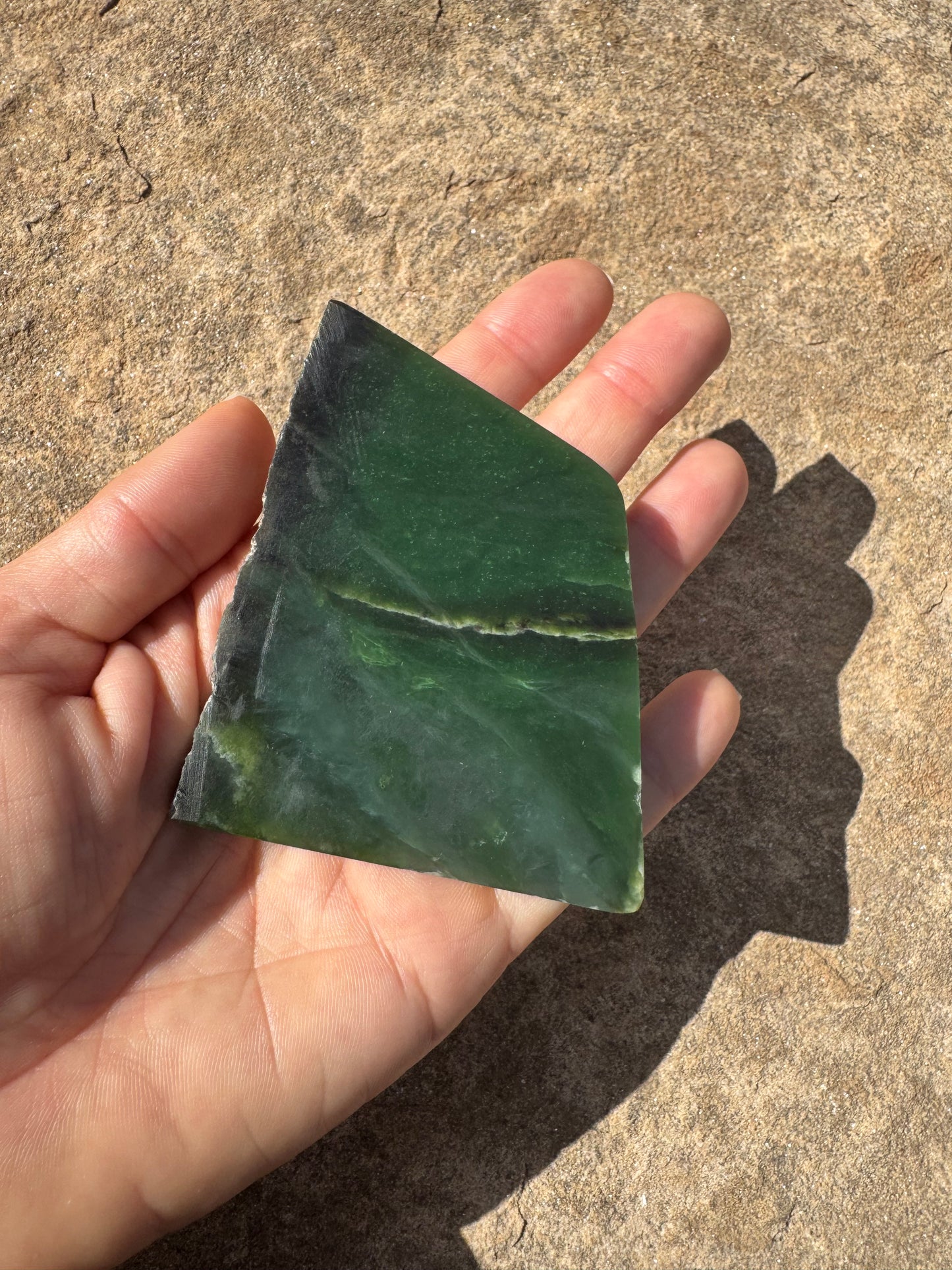 Canadian Nephrite Jade Slab 97g