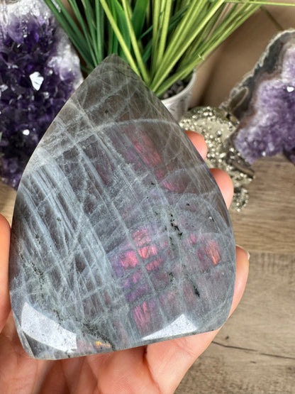 Polished Sunset Labradorite Flame 4.19in