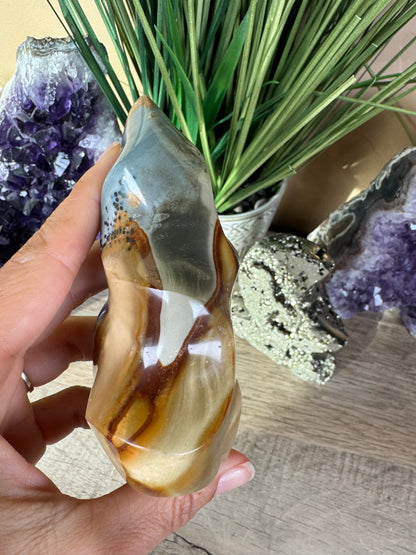 Polychrome Jasper Flame 4.2in