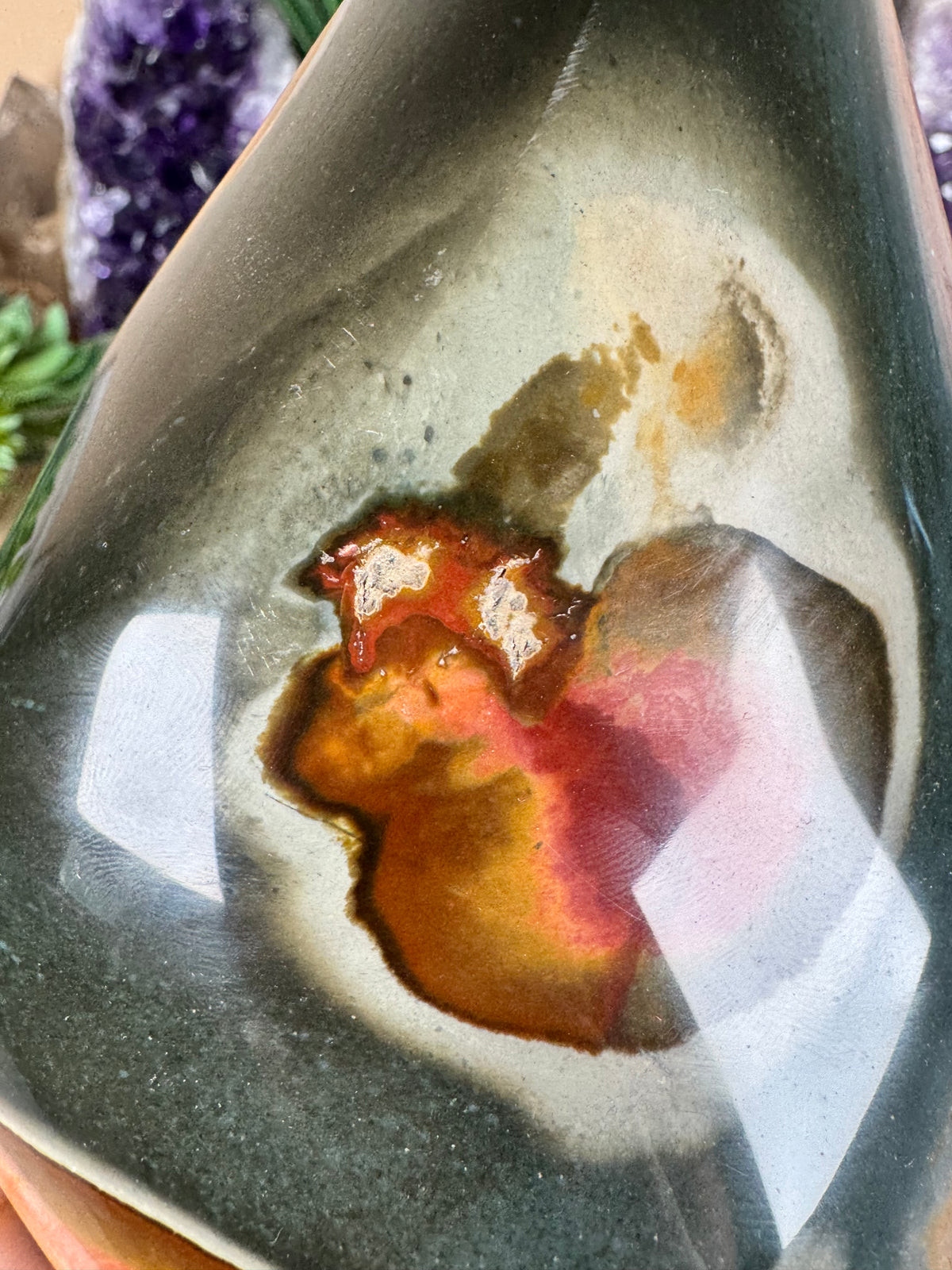 Polychrome Jasper Flame 5.76in