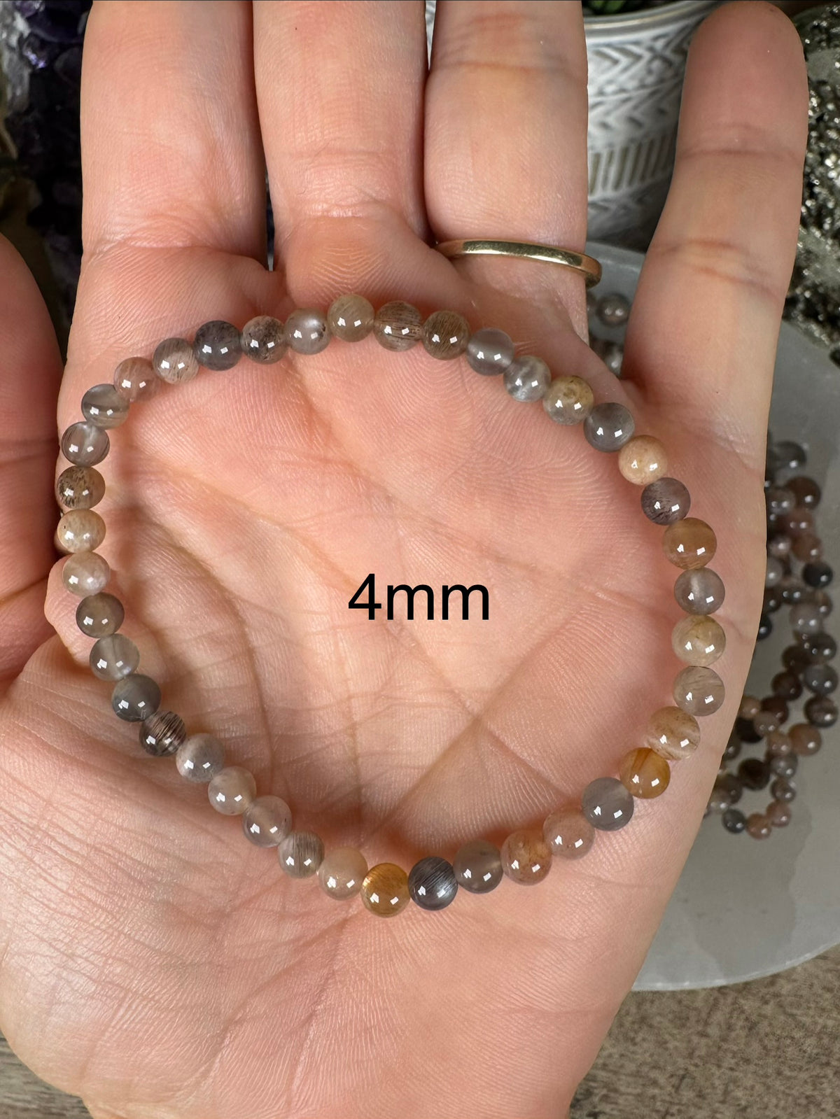 Skeletal Moonstone Bracelet
