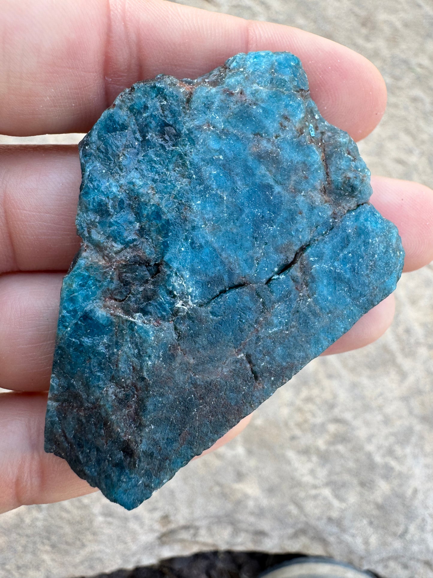 Polished Blue Apatite Slab 45g