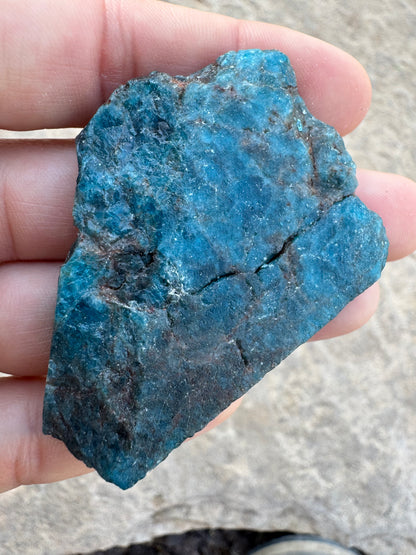 Polished Blue Apatite Slab 45g