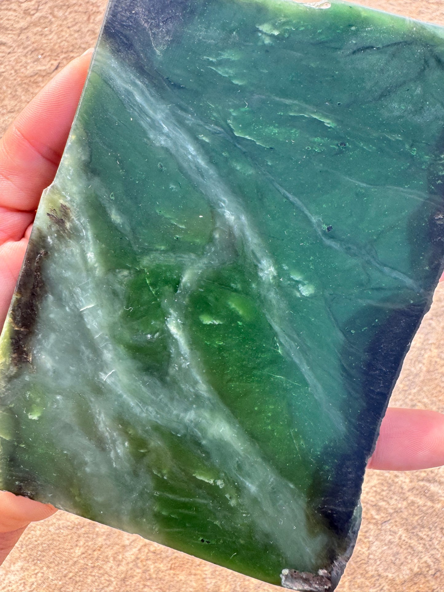 Canadian Nephrite Jade Slab 292g