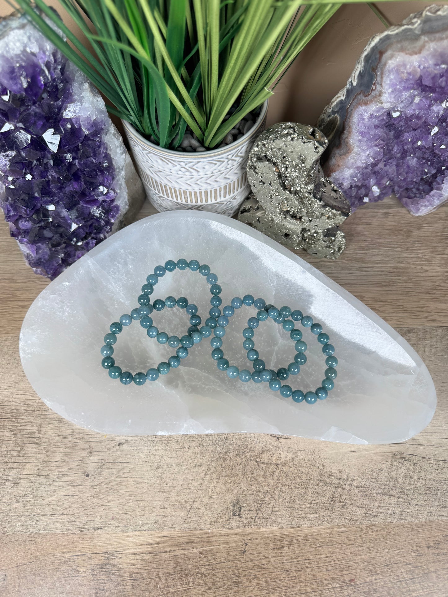 Large Freeform Selenite Bowl 10.5in