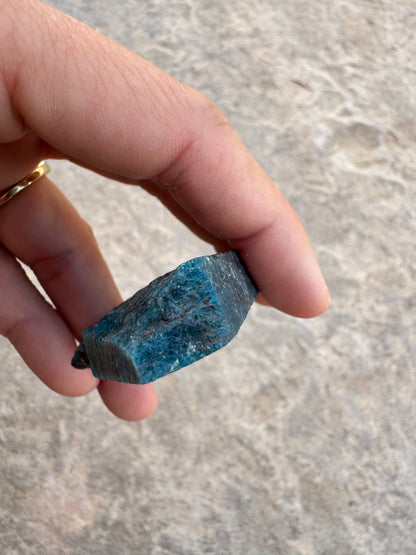 Polished Blue Apatite Slab 45g
