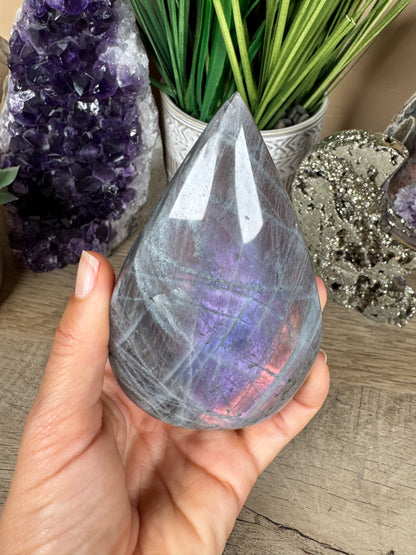 Polished Sunset Labradorite Flame 4.19in