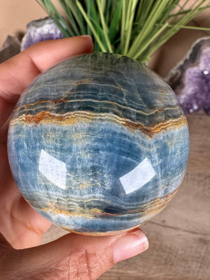 Blue Onyx Sphere 69mm/2.73in