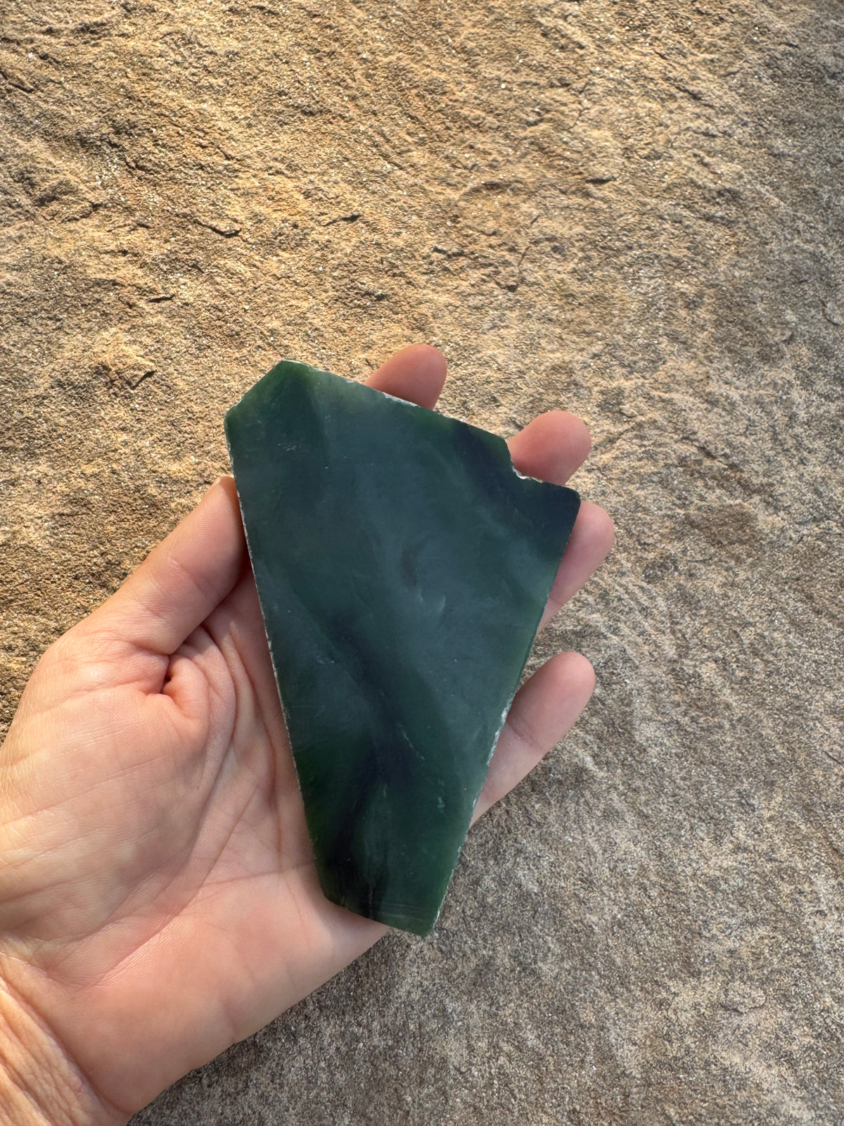 Canadian Nephrite Jade Slab 155g