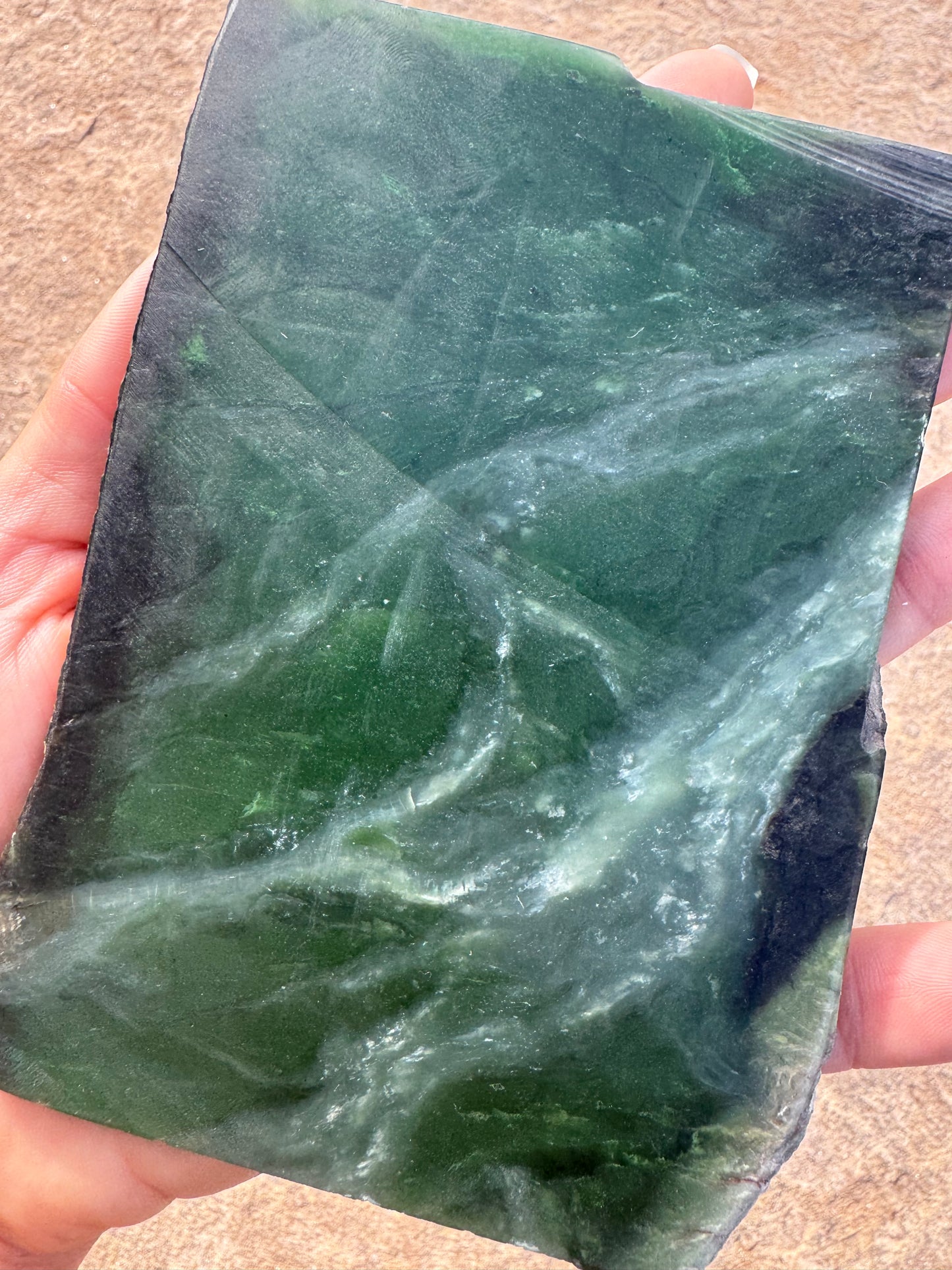 Canadian Nephrite Jade Slab 292g