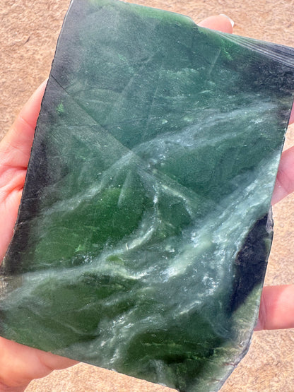 Canadian Nephrite Jade Slab 292g