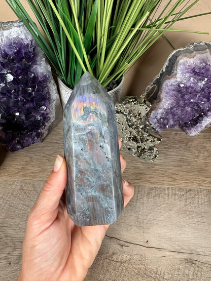Sunset Labradorite Point 5in