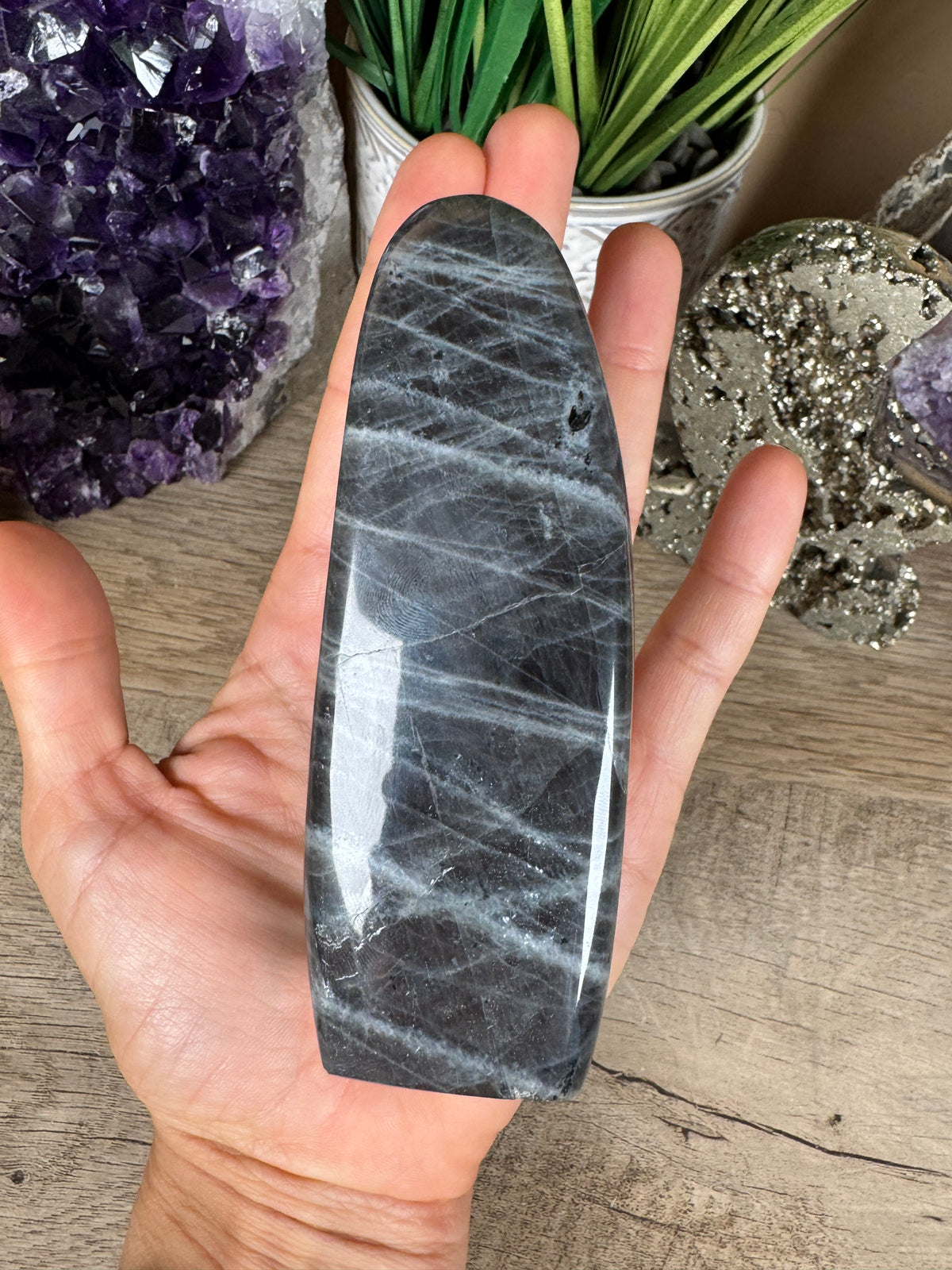 Polished Sunset Labradorite Freeform 381g