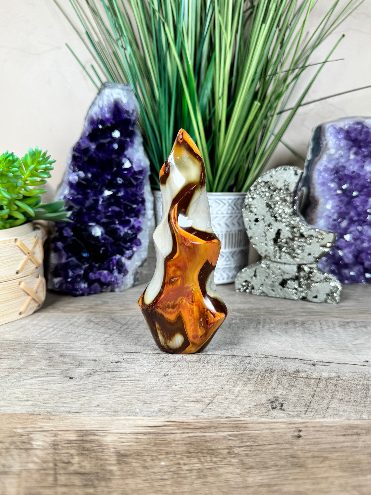 Polychrome Jasper Flame 5in