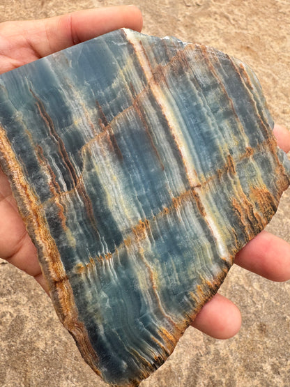Blue Onyx Calcite Slab 224g