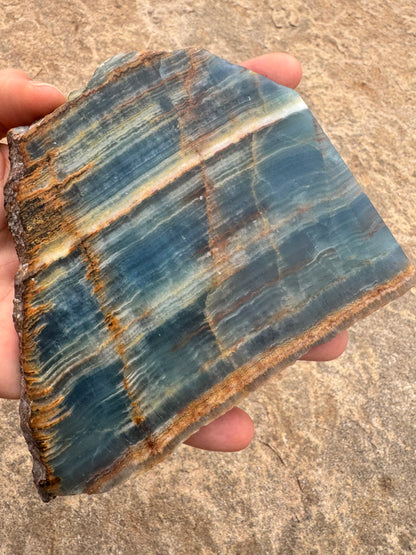 Blue Onyx Calcite Slab 224g