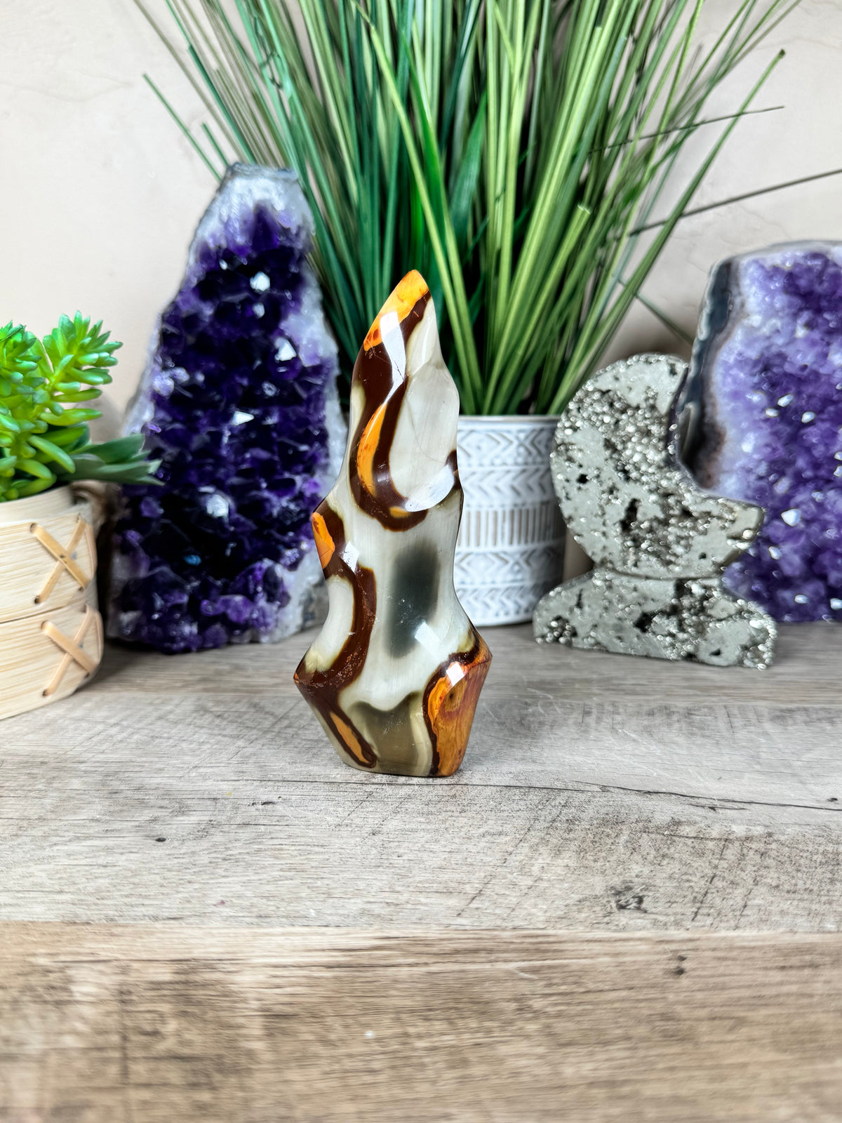 Polychrome Jasper Flame 5in