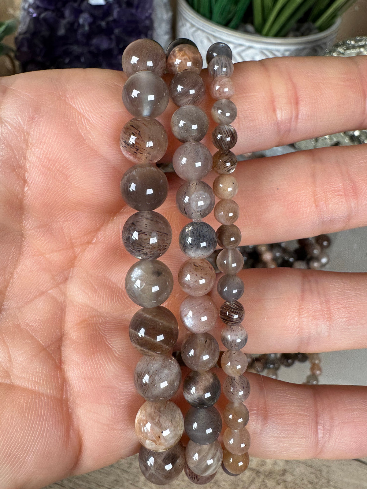 Skeletal Moonstone Bracelet