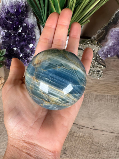 Blue Onyx Sphere 60mm/2.39in
