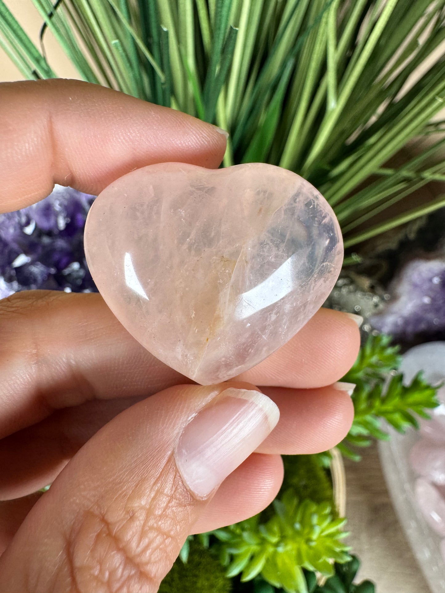 Rose Quartz Heart