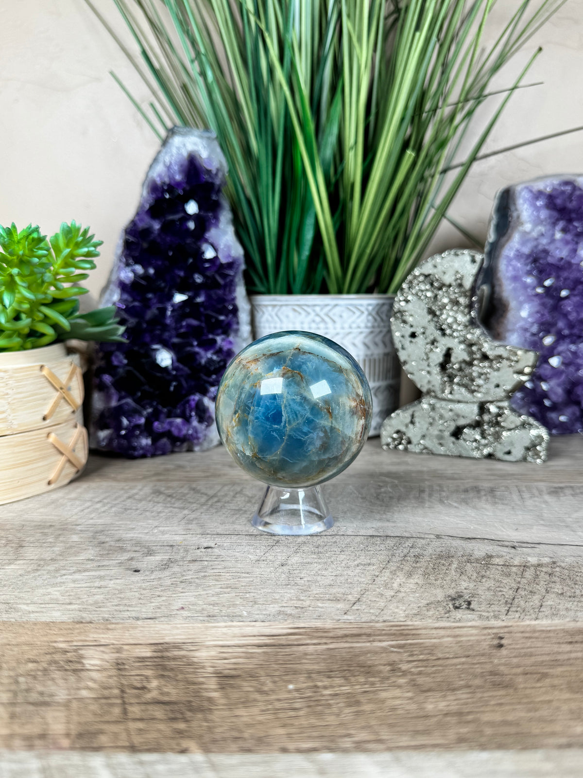 Blue Onyx Sphere 60mm/2.39in