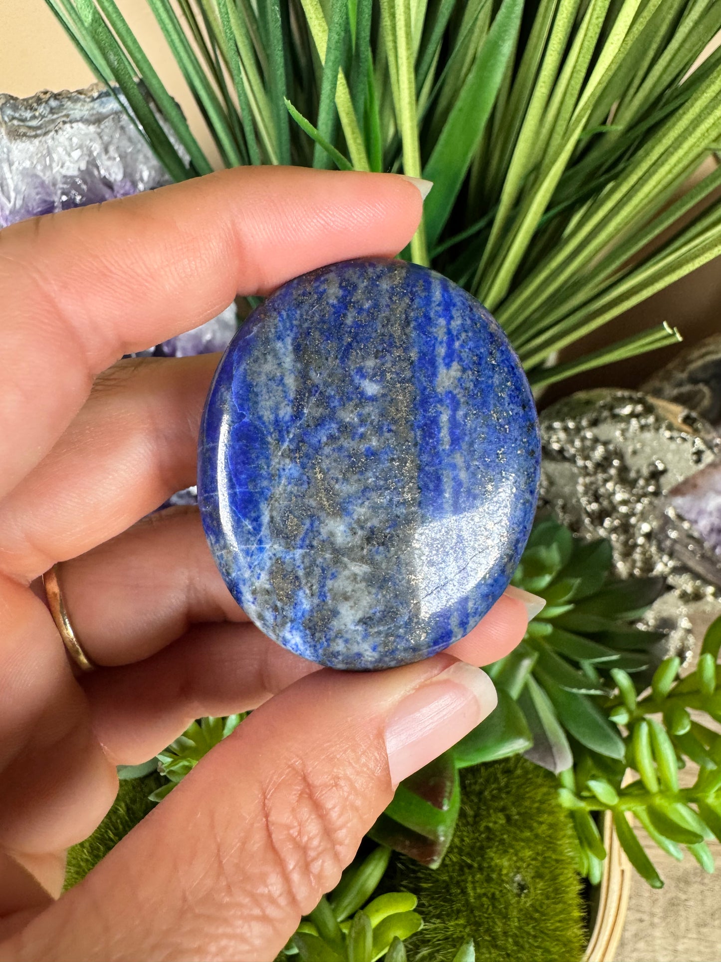 Lapis Lazuli Palm Stone