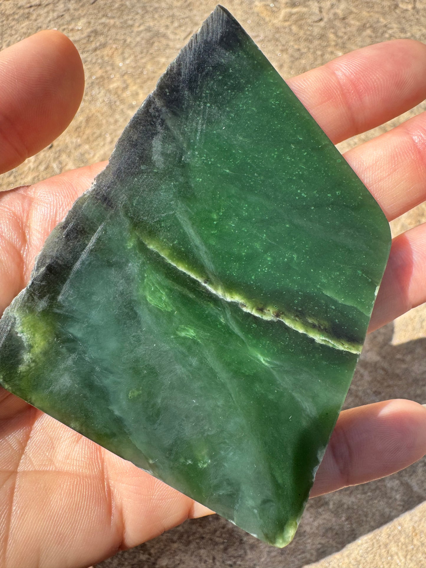 Canadian Nephrite Jade Slab 97g