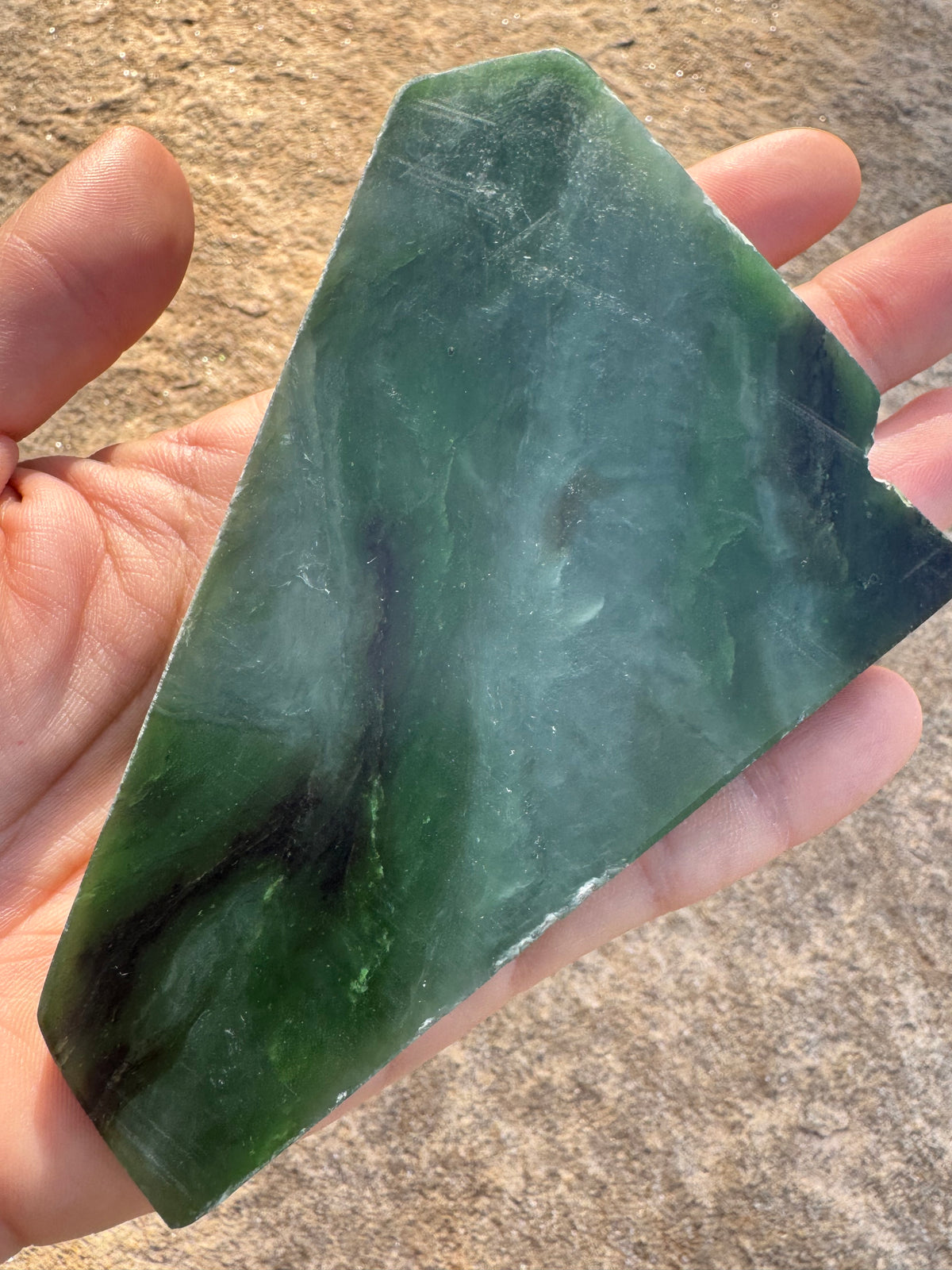 Canadian Nephrite Jade Slab 155g