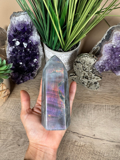 Sunset Labradorite Point 5in