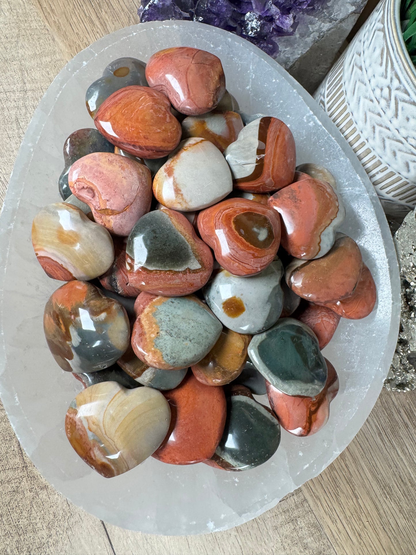 Polychrome Desert Jasper Heart