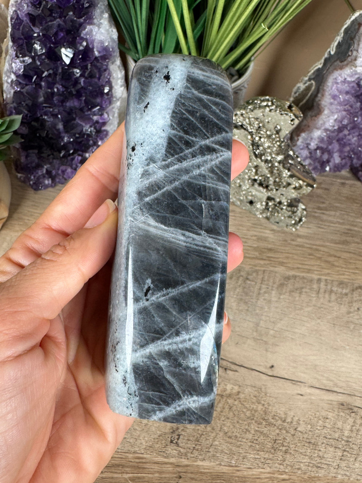 Polished Sunset Labradorite Freeform 381g