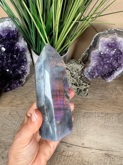 Sunset Labradorite Point 5in