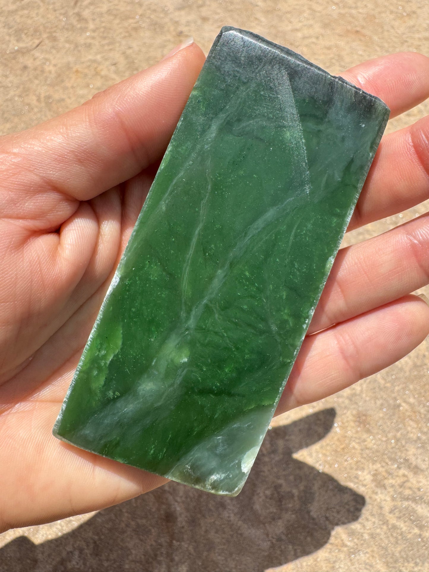 Canadian Nephrite Jade Slab 135g