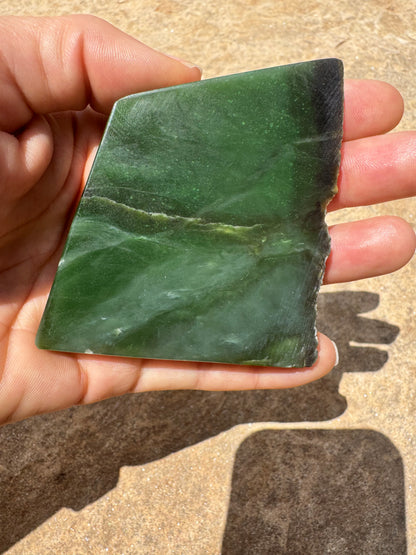 Canadian Nephrite Jade Slab 106g