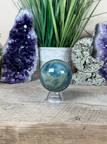 Blue Onyx Sphere 55mm/2.17in