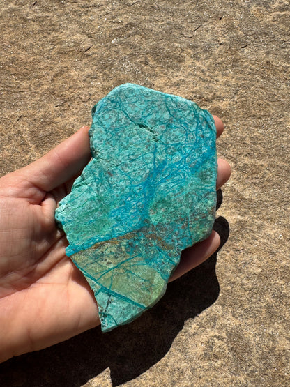 Blue River Chrysocolla Slab 138g