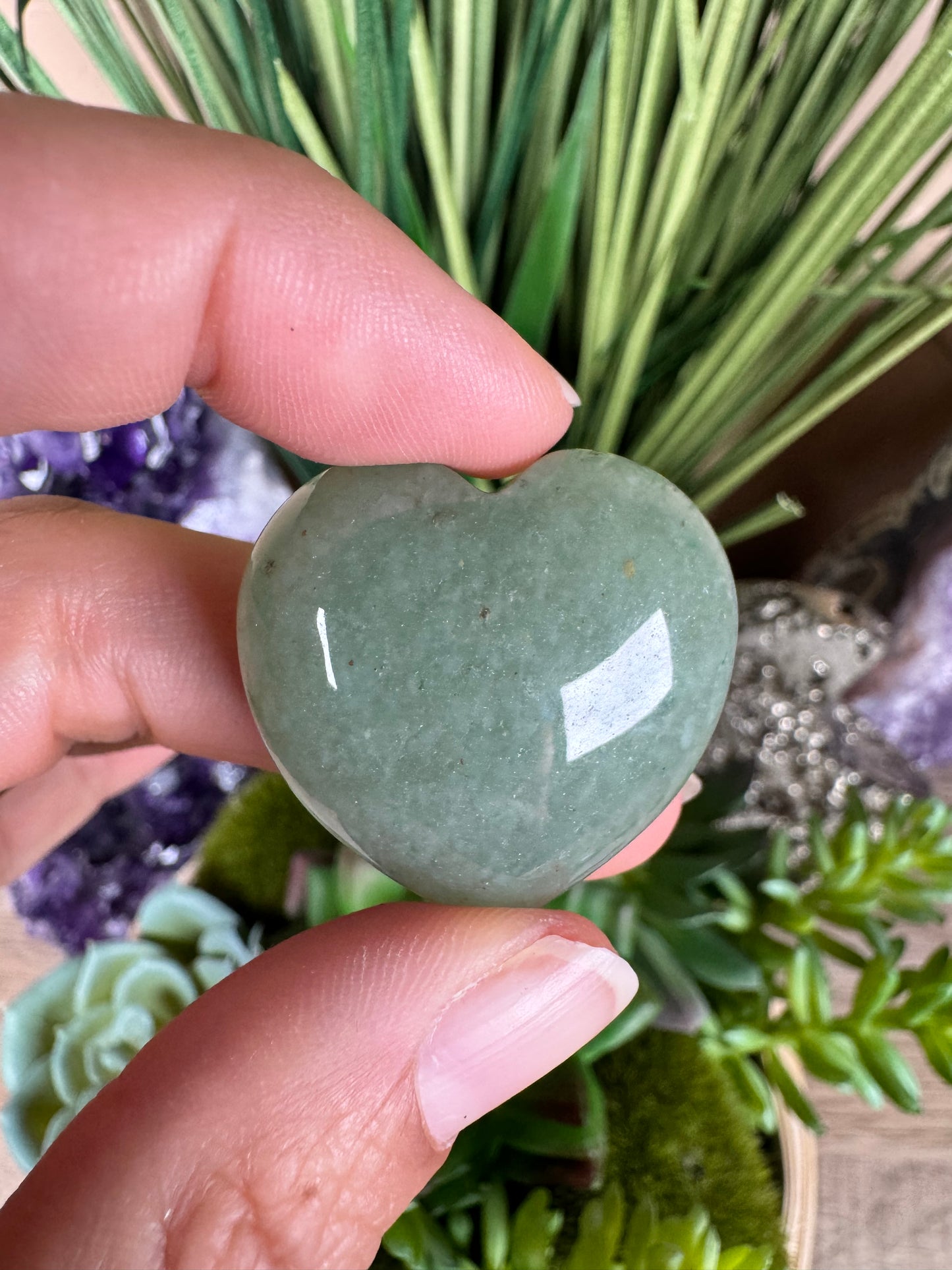Green Aventurine Heart