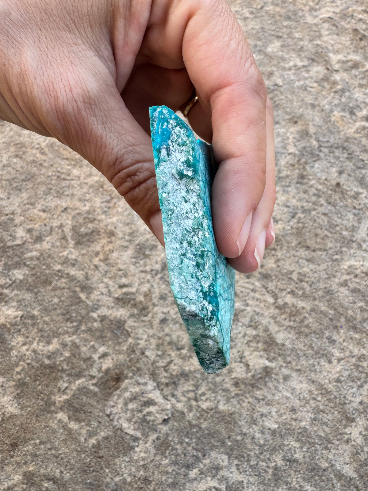 Blue River Chrysocolla Slab 57g
