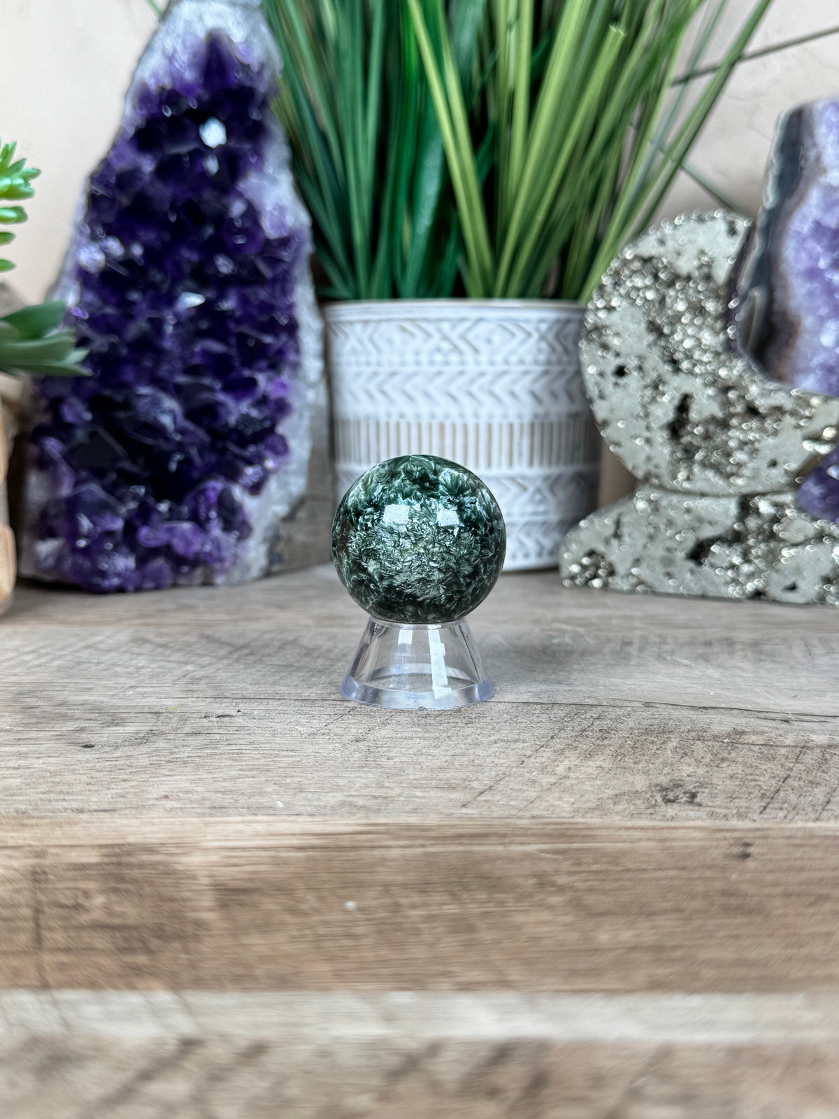 Seraphinite Sphere 36mm (1.41")