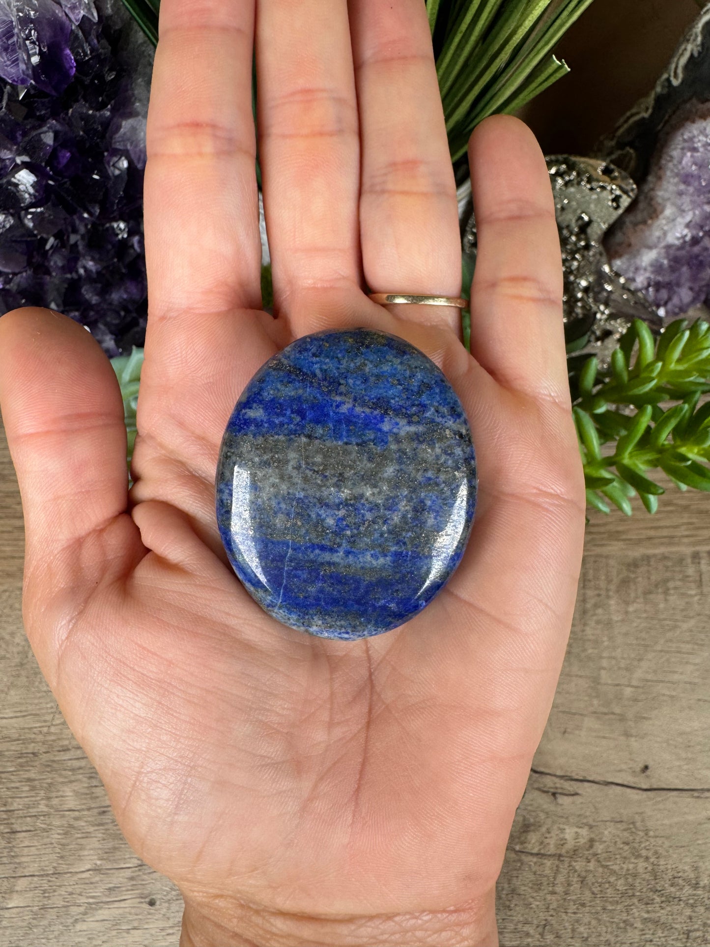 Lapis Lazuli Palm Stone