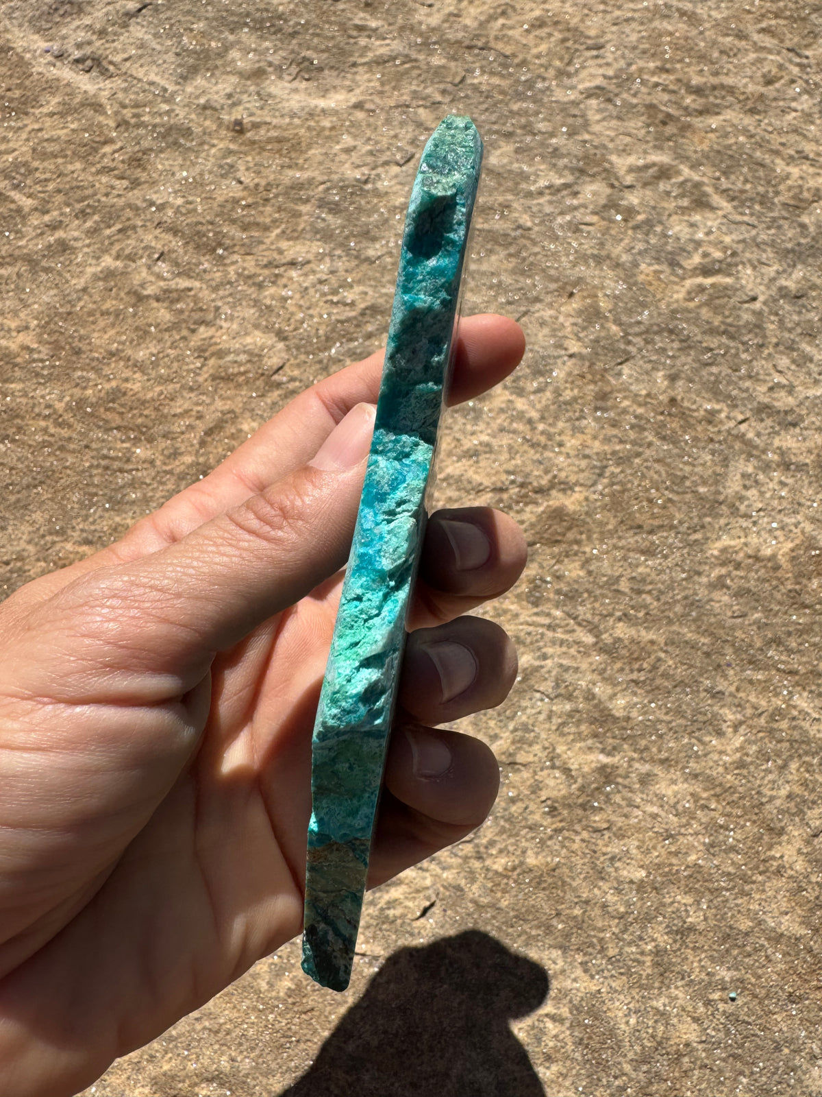Blue River Chrysocolla Slab 138g