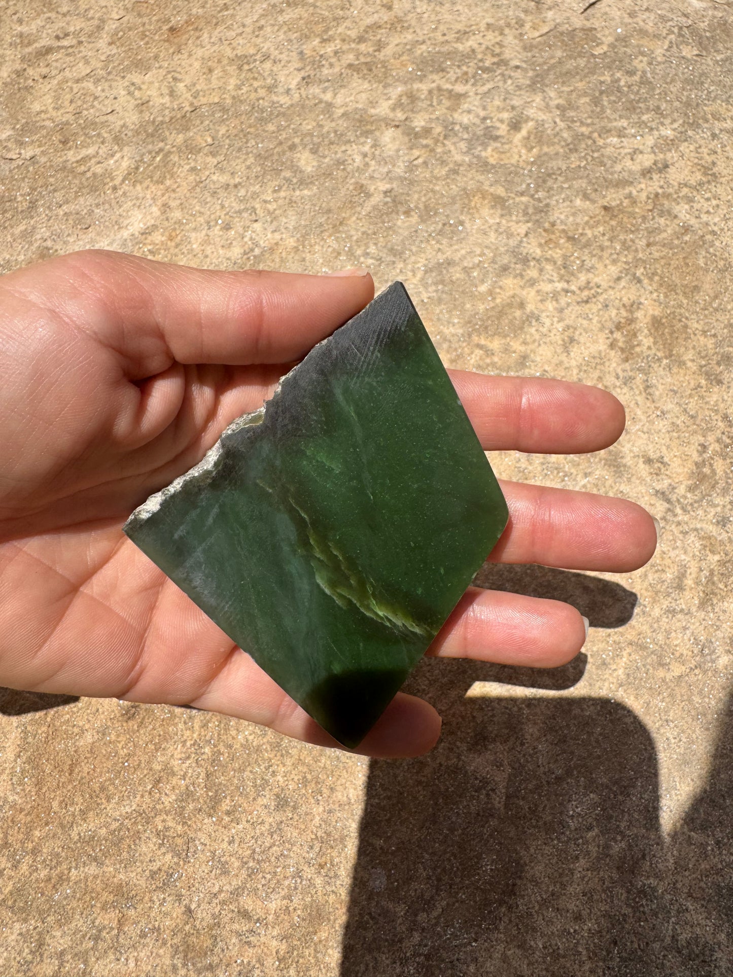 Canadian Nephrite Jade Slab 106g