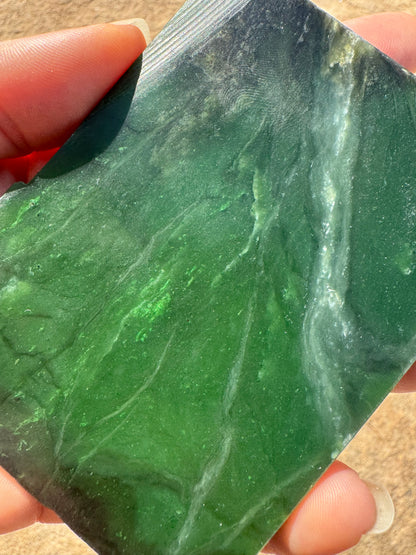 Canadian Nephrite Jade Slab 152g