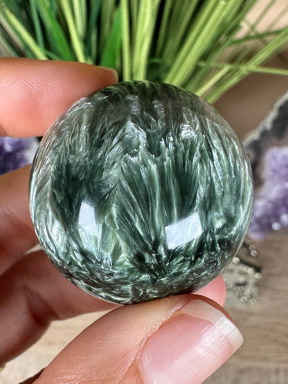Seraphinite Sphere 36mm (1.41")