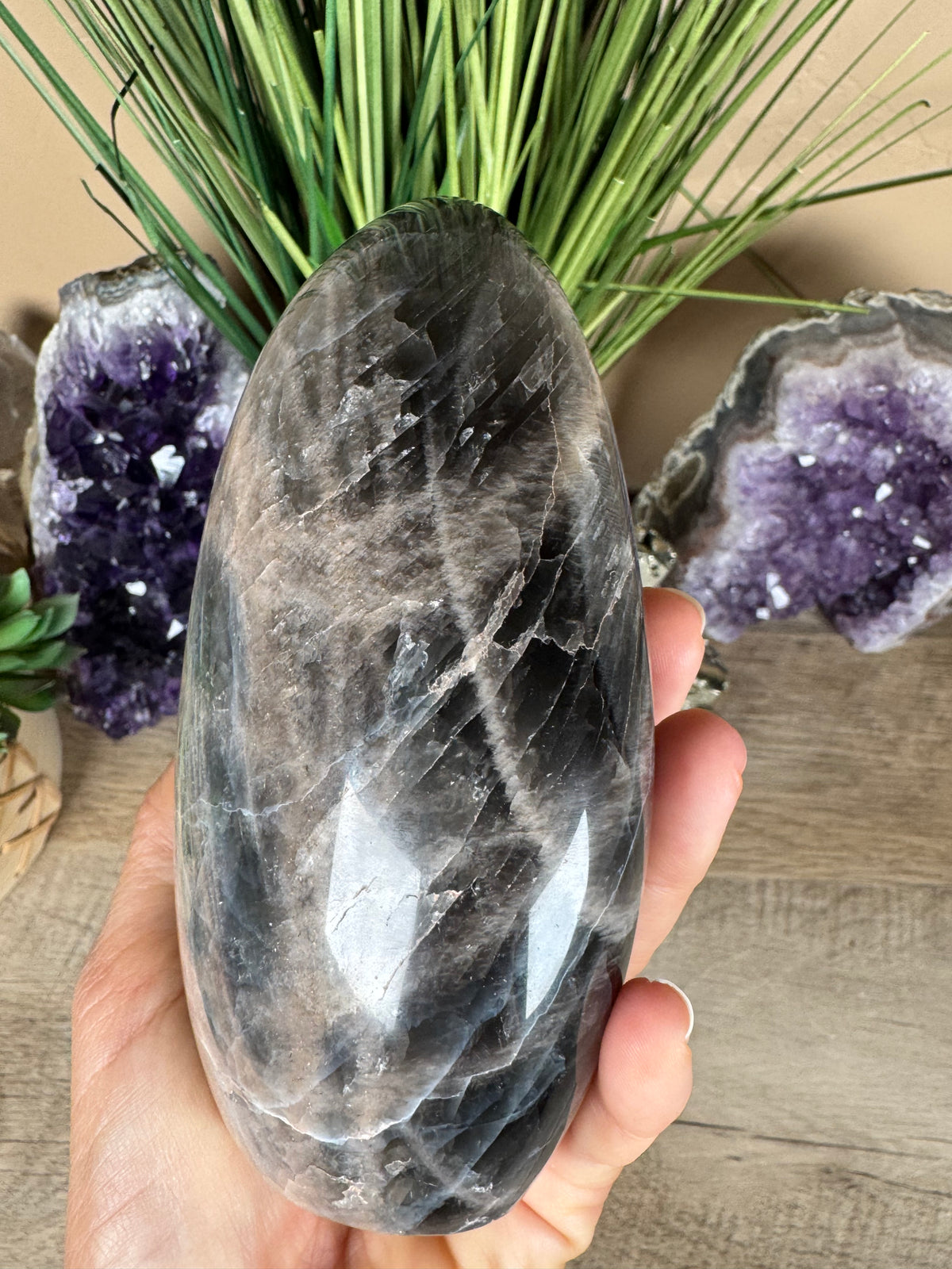 Black Moonstone Freeform 5.39in