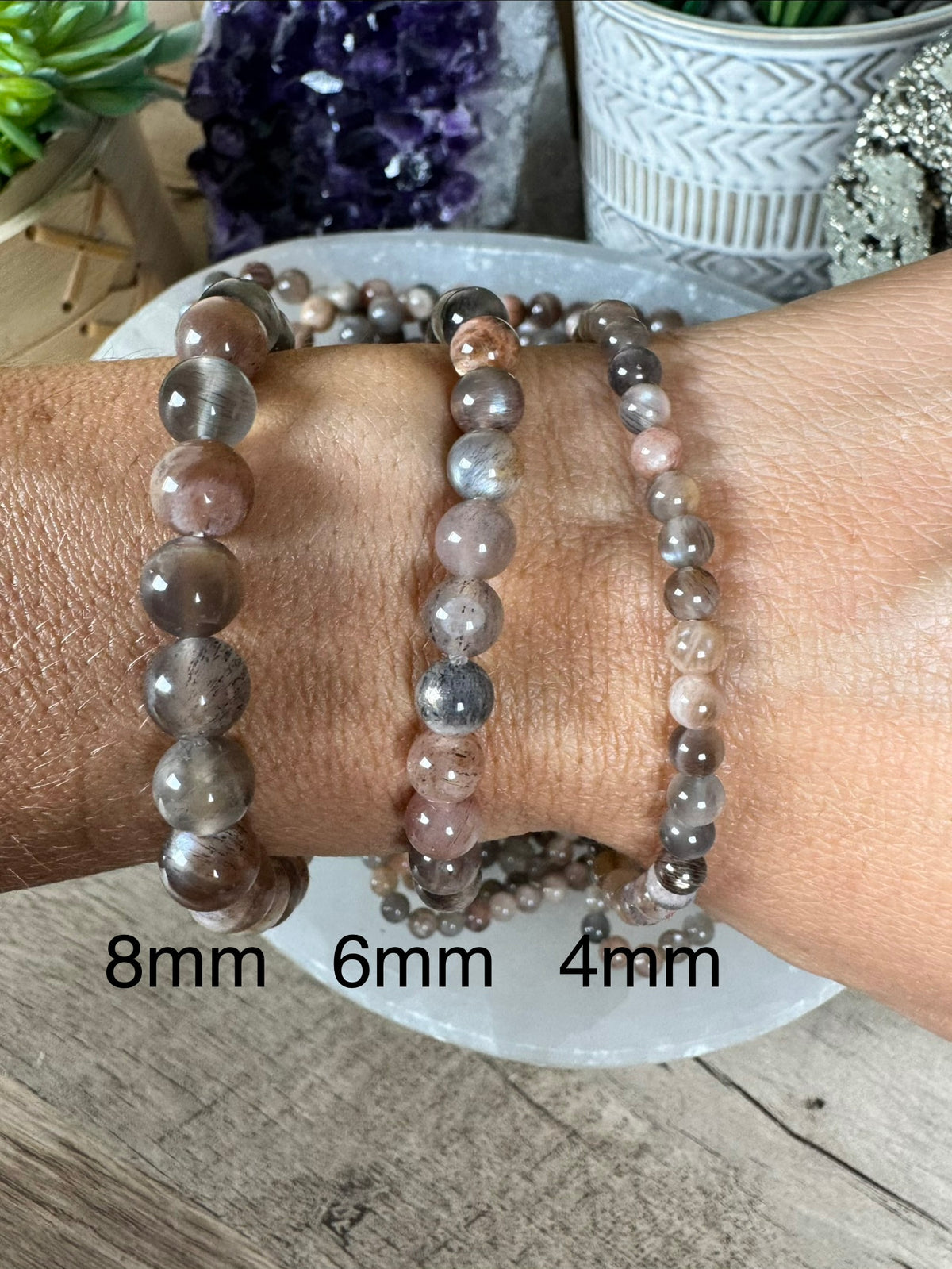 Skeletal Moonstone Bracelet