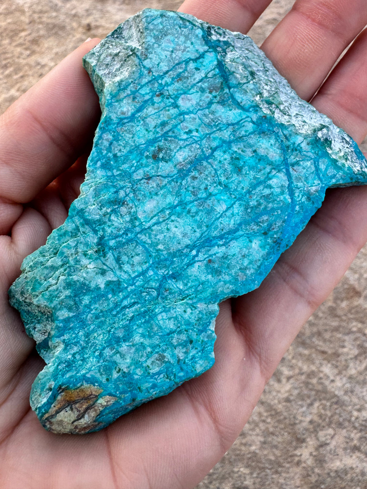 Blue River Chrysocolla Slab 57g