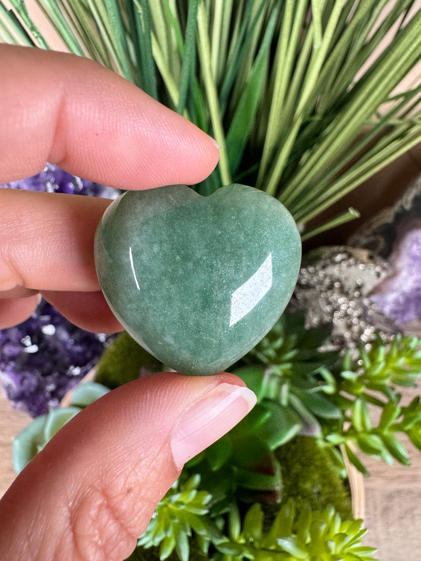 Green Aventurine Heart
