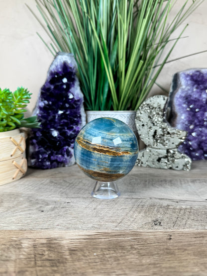 Blue Onyx Sphere 69mm/2.73in